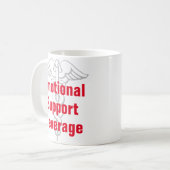 Emotionele ondersteuning Beverage Funny Coffee Mok (Voorkant links)