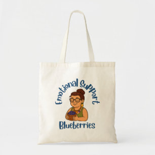 Emotionele Ondersteuning Blauwe Bessen Tote Bag