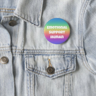 Emotionele ondersteuning Button voor menselijke re