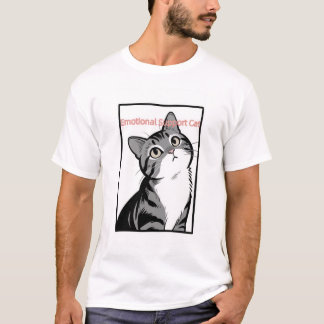 Emotionele ondersteuning Cat Graphic T - Shirt