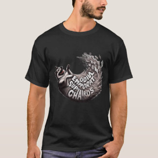 Emotionele Ondersteuning Chaos Grappige Husky Hond T-shirt