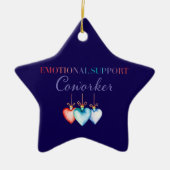 Emotionele ondersteuning collega ornament (Voorkant)