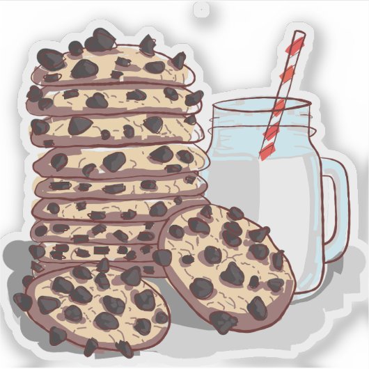 Emotionele Ondersteuning Cookies Sticker (Voorkant)
