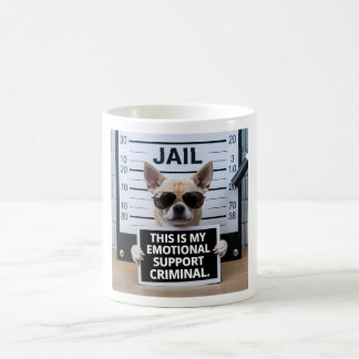Emotionele ondersteuning crimineel koffiemok