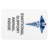 Emotionele ondersteuning Dier Inside Magnet Magneet (Horizontaal)