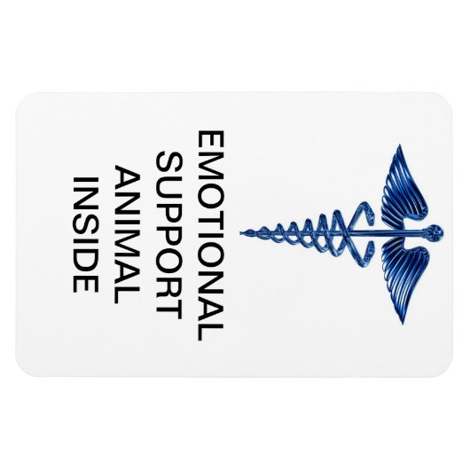 Emotionele ondersteuning Dier Inside Magnet Magneet (Horizontaal)