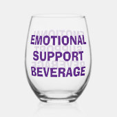 Emotionele Ondersteuning Drank Drinkware Set Wijnglas Zonder Voet (Voorkant)