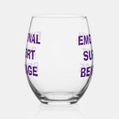 Emotionele Ondersteuning Drank Drinkware Set Wijnglas Zonder Voet (Rechts)