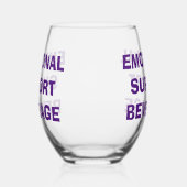 Emotionele Ondersteuning Drank Drinkware Set Wijnglas Zonder Voet (Links)