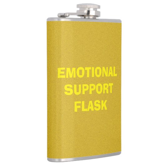Emotionele ondersteuning Gold Flask Heupfles (Rechts)