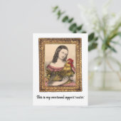 Emotionele Ondersteuning Haan Grappig  Briefkaart (Staand voorkant)