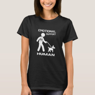Emotionele ondersteuning Human Funny Pet Owner T-shirt