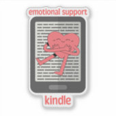 Emotionele Ondersteuning Kindle Sticker (Voorkant)