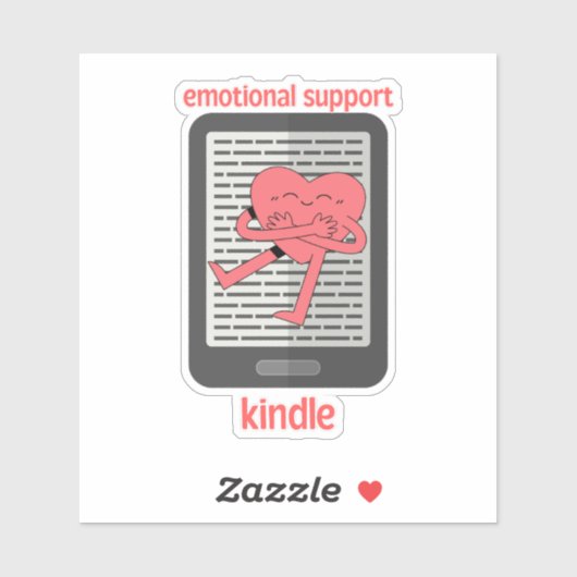Emotionele Ondersteuning Kindle Sticker (Vel)