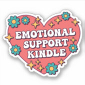 Emotionele Ondersteuning Kindle Sticker (Voorkant)