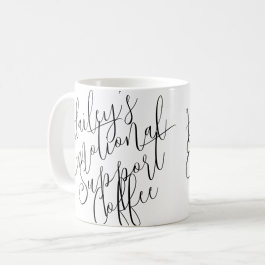 Emotionele Ondersteuning Koffie Mok (Voorkant links)