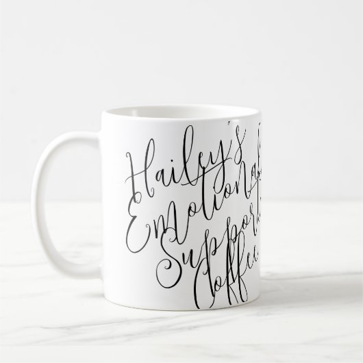 Emotionele Ondersteuning Koffie Mok (Links)