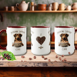 Emotionele ondersteuning Koffie Schattigee Hond Ge Mok