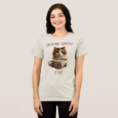 Emotionele ondersteuning Koffie Schattigee Kat Gee Tri-Blend Shirt (Voorkant volledig)