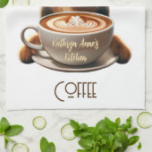 Emotionele ondersteuning Koffie Schattigee mentale Theedoek (Gevouwen)