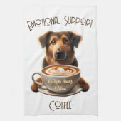 Emotionele ondersteuning Koffie Schattigee mentale Theedoek (Verticaal)