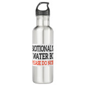 Emotionele Ondersteuning - LET OP PET Waterfles (Voorkant)