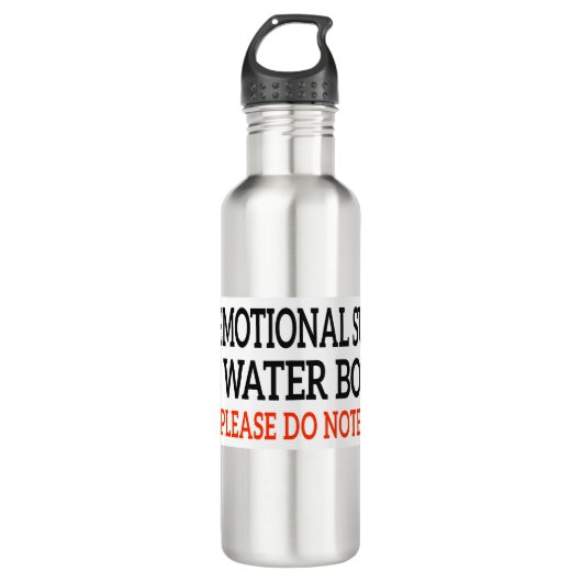 Emotionele Ondersteuning - LET OP PET Waterfles (Voorkant)