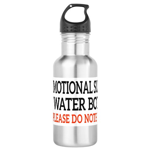 Emotionele Ondersteuning - LET OP PET Waterfles (Voorkant)