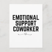 Emotionele ondersteuning Medewerker, grappige coll Briefkaart (Voorkant)
