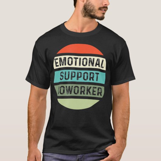 Emotionele ondersteuning Medewerker Kantoor T-shirt (Voorkant)
