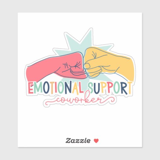 Emotionele Ondersteuning Medewerker Werk Bestie Gi Sticker (Vel)