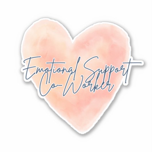 Emotionele Ondersteuning Medewerker Werk Bestie Gi Sticker (Voorkant)