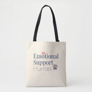 Emotionele Ondersteuning Mens   Grappige Huisdierl Tote Bag