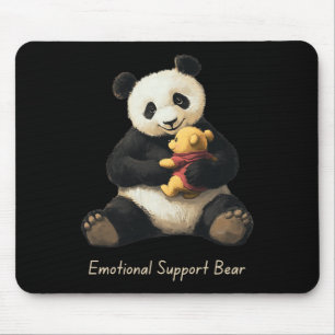 Emotionele ondersteuning Panda Beer met een Schatt Muismat