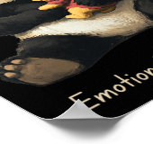 Emotionele ondersteuning Panda Beer met een Schatt Poster (Hoek)