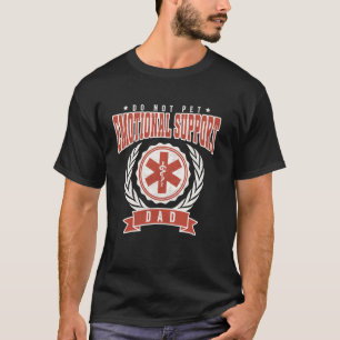 Emotionele Ondersteuning Papa Grappige Vaderdag Ci T-shirt