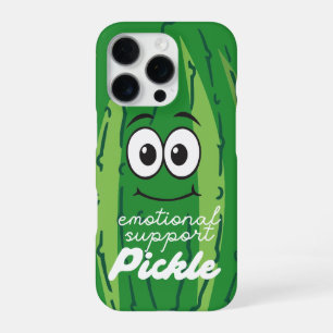 Emotionele ondersteuning Pickle Grappig Groene iPh iPhone 16 Pro Hoesje