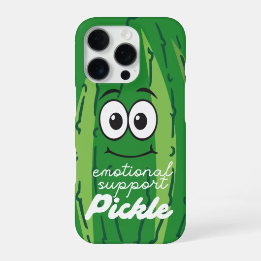 Emotionele ondersteuning Pickle Grappig Groene iPh iPhone Hoesje (Achterkant)