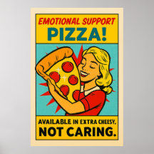 Emotionele ondersteuning Pizza – Retro Food Therap
