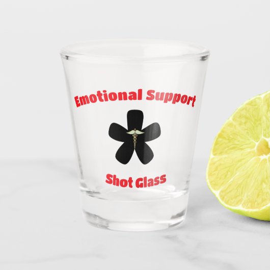 Emotionele Ondersteuning Shotglas Shot Glas (Voorkant)