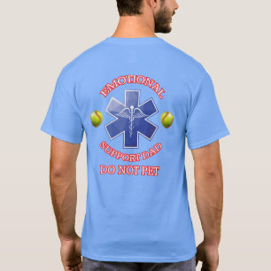Emotionele ondersteuning Softball Dad T-shirt