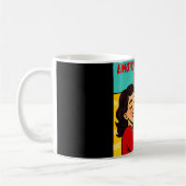 Emotionele ondersteuning Tea Retro Pop Art Koffiemok (Links)