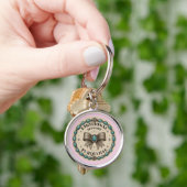 Emotionele Ondersteuning Turquoise Westers Ontwerp Sleutelhanger (Hand)