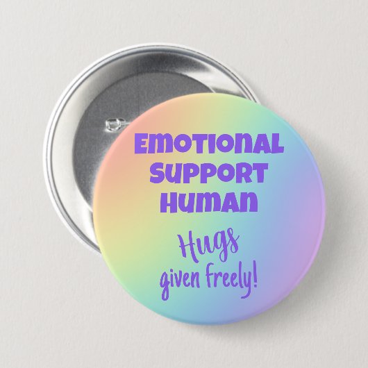 Emotionele ondersteuning van de Button van de rege (Voorkant /achterkant)