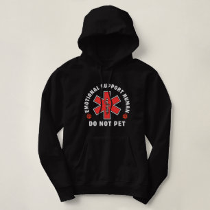 Emotionele ondersteuning van de mens hoodie