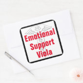 Emotionele ondersteuning Viola - Grappige Sticker (Envelop)