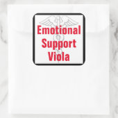 Emotionele ondersteuning Viola - Grappige Sticker (Tas)