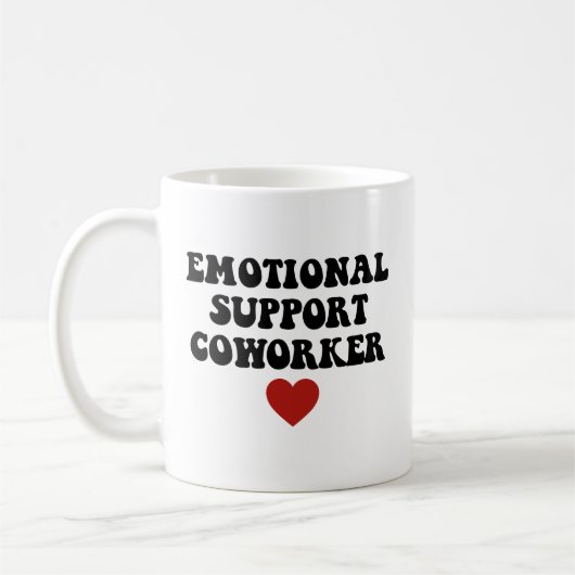 Emotionele ondersteuningsmedewerker koffiemok (Links)