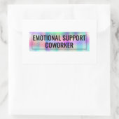 Emotionele ondersteuningsmedewerker rechthoekige sticker (Tas)