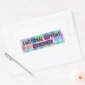Emotionele ondersteuningsmedewerker rechthoekige sticker (Envelop)